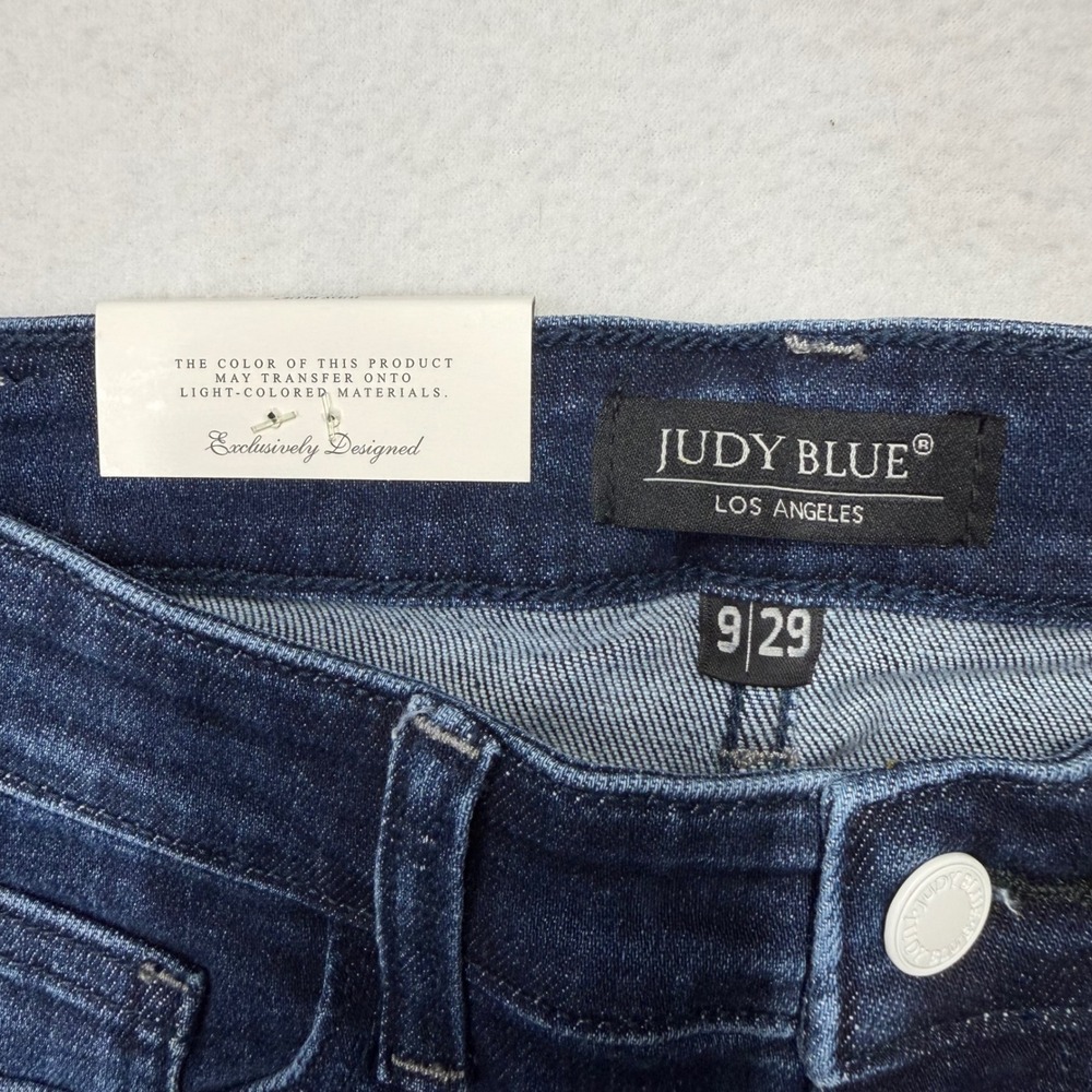 Judy Blue Womens Skinny Fit Jeans Mid Rise Dark Wash Stretch Size 9/29 NWT - Picture 3 of 9